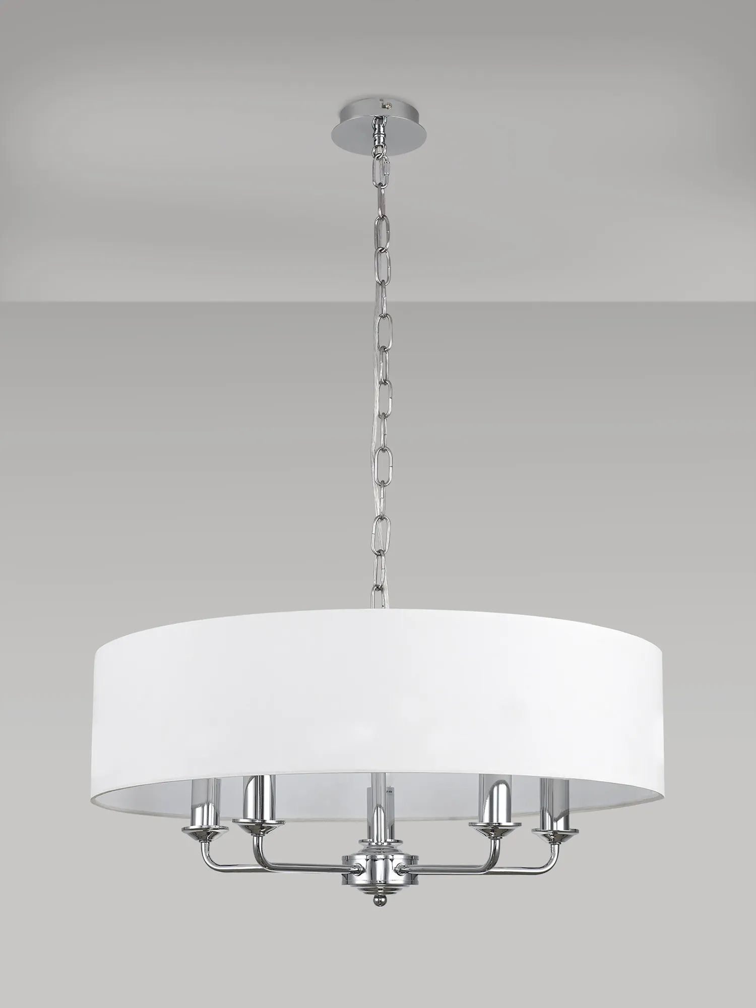Banyan 60cm 5 Light Pendant DK0002  Deco Banyan CH WH